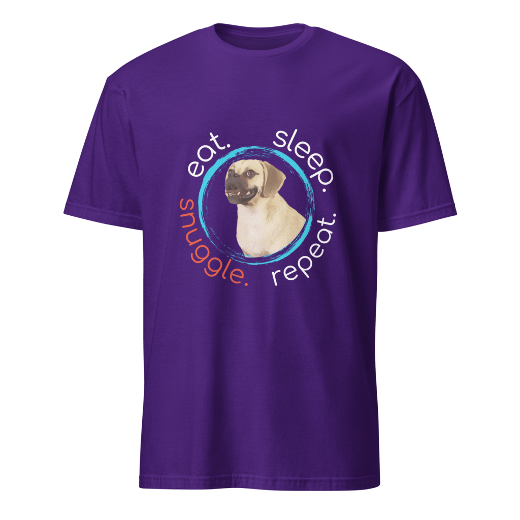 Eat Sleep Snuggle Repeat classic t-shirt purple